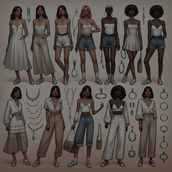 Quelle est la meilleure manière de porter des bijoux en argent massif avec des tenues d'été ?